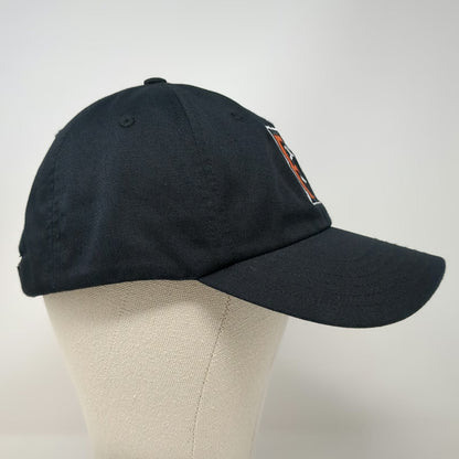 Under Armour Baseball Cap Black Orange White OSFM Slideback Letter F Logo Hat