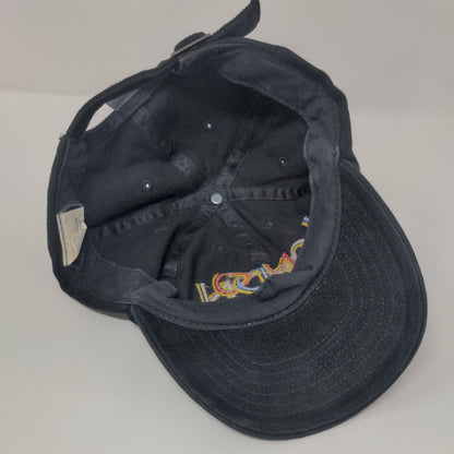 London England Slideback Hat Black OSFA Adjustable Embroidered