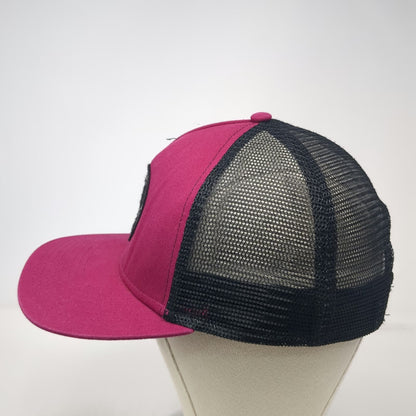 Red Rock Bicycle Co. Pink OSFM Trucker Hat Snapback Mesh Back Utah Gear Patch