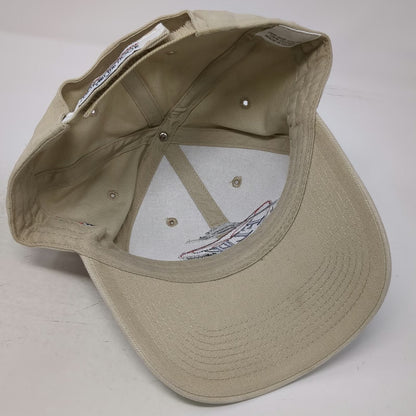 FLW Outdoors Fishing Hat Beige OSFM Baseball Cap American Flag Strapback Hook
