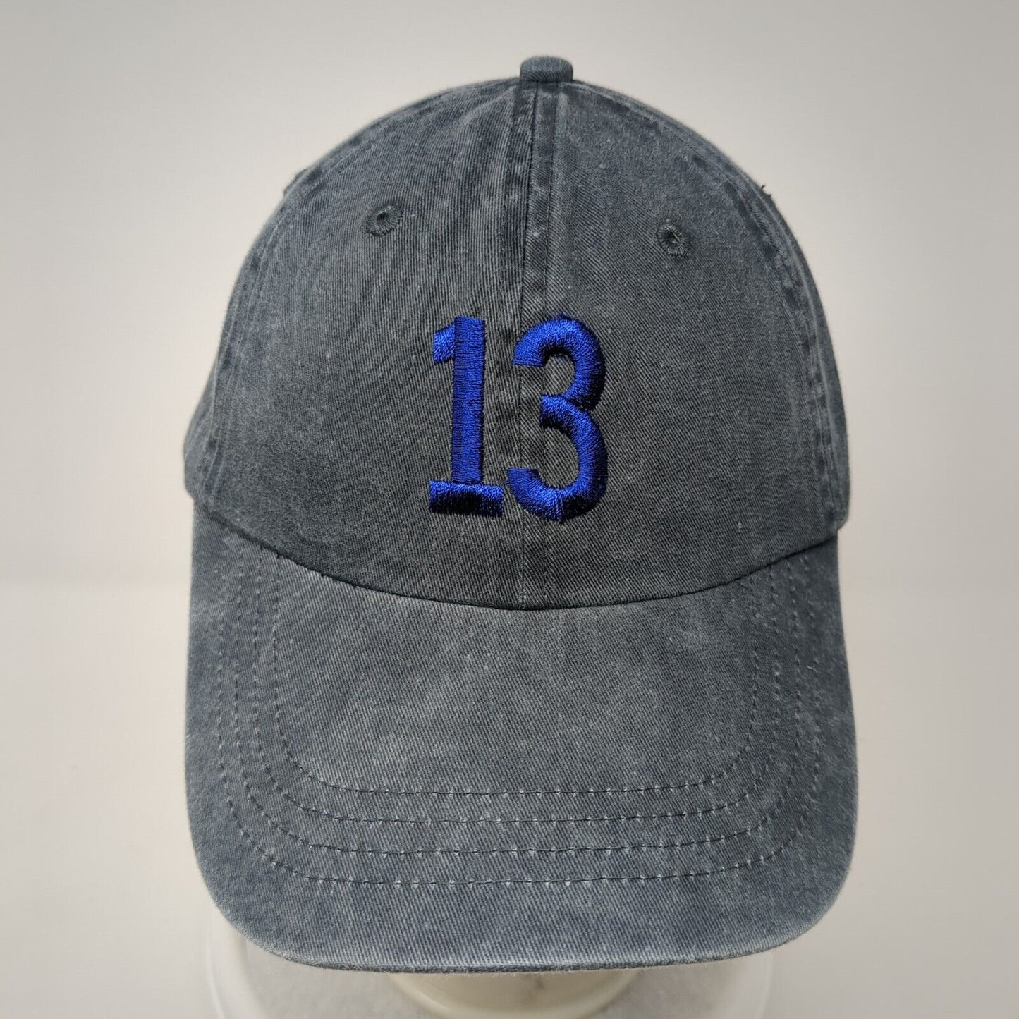 Number 13 Reberry Air Racing Slideback Hat Gray One Size Port & Company