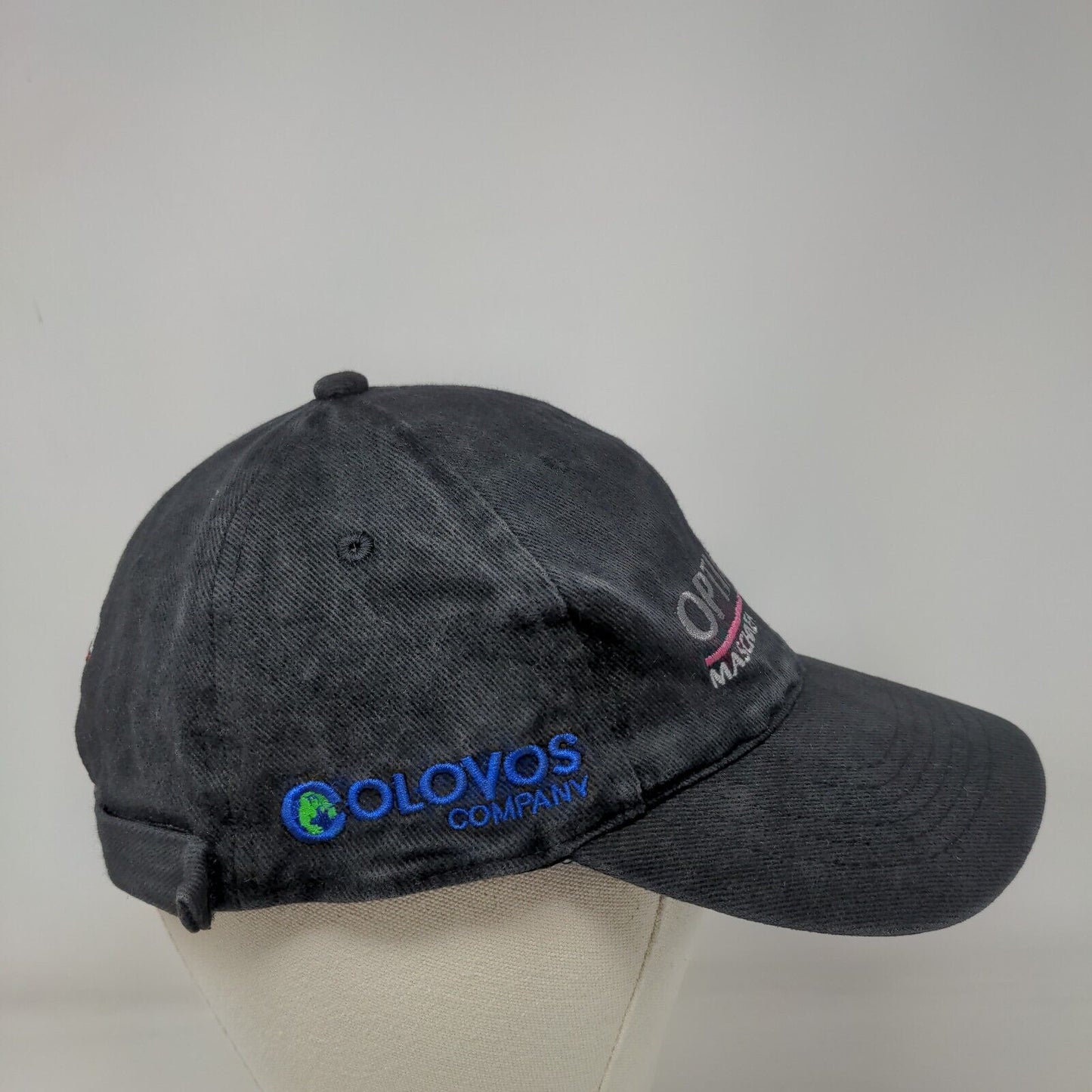 Optimum Maschinen-Germany Strapback Hat Black One Size Embroidered
