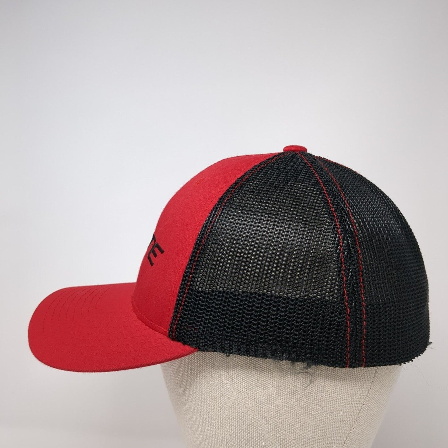 Elite Fitted Trucker Hat Red S/M Flexfit Lightweight Mesh Back Richardson