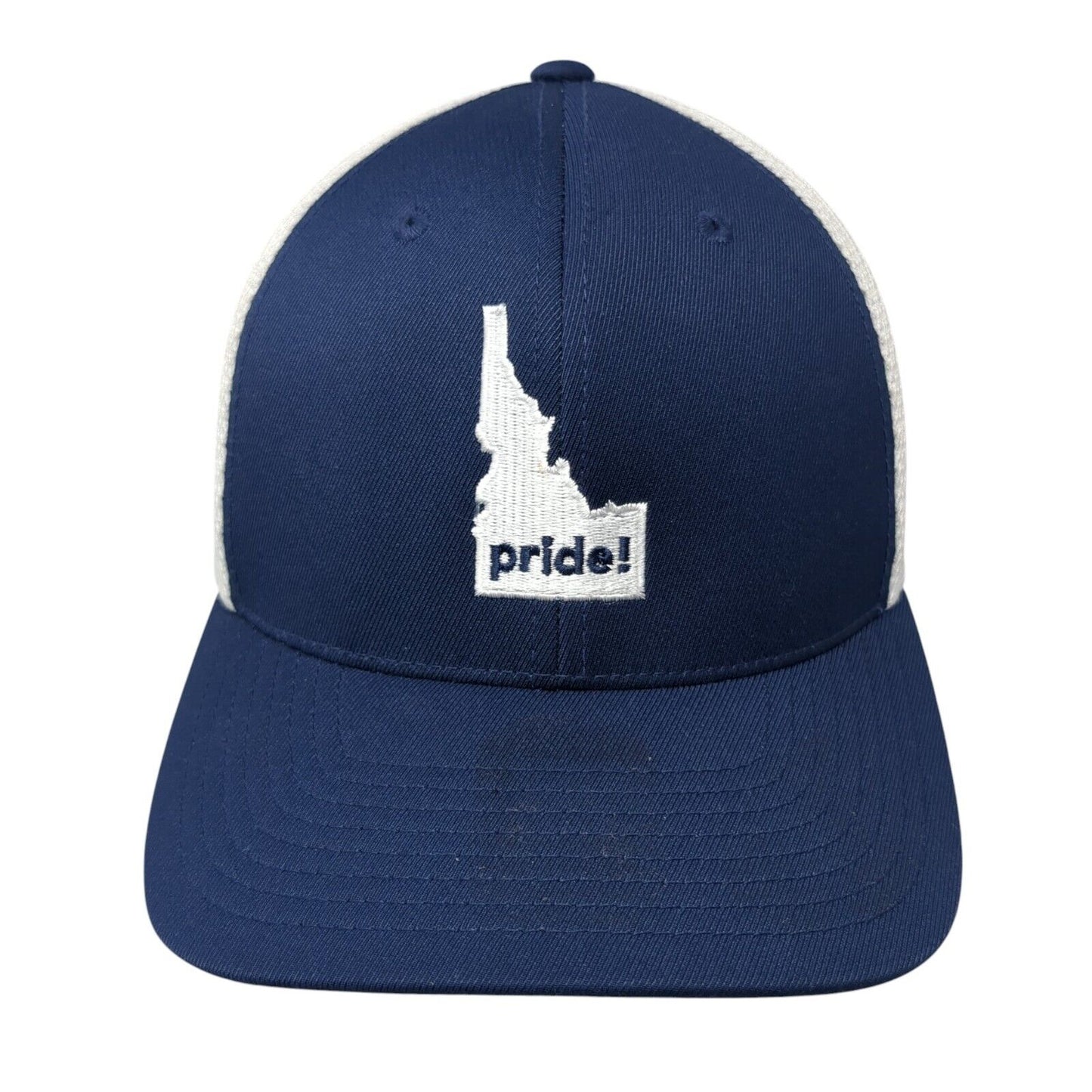 Idaho Pride Snapback Trucker Hat Blue One Size Mesh Back Flexfit 110