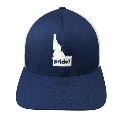 Idaho Pride Snapback Trucker Hat Blue One Size Mesh Back Flexfit 110