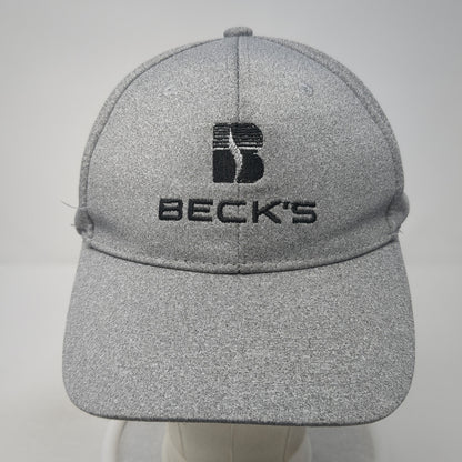 Beck's President's Club Snapback Hat Gray One Size Solid Adjustable