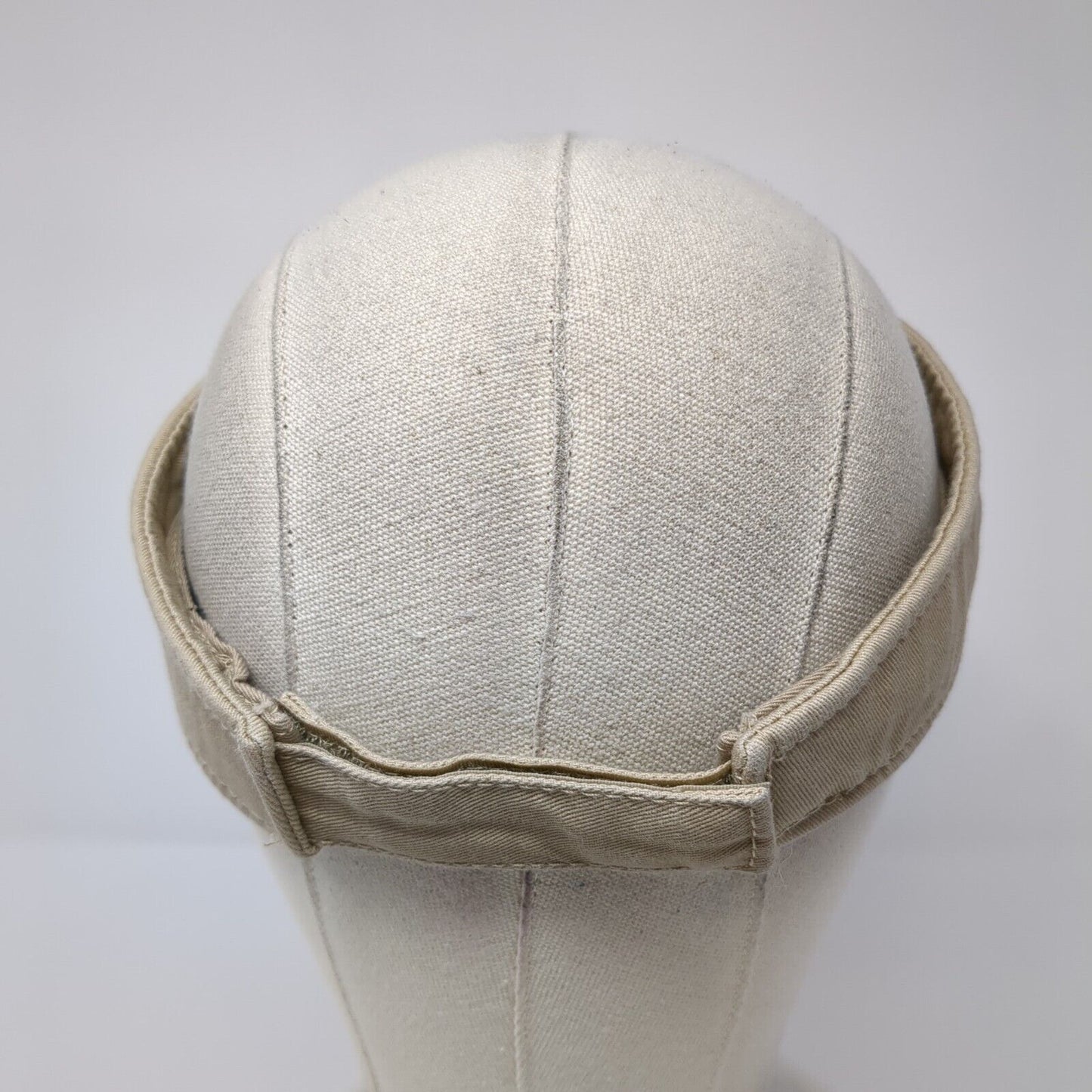 Johnston Club Lambs Golf Sun Visor Hat Tan One Size Adjustable Embroidered Otto