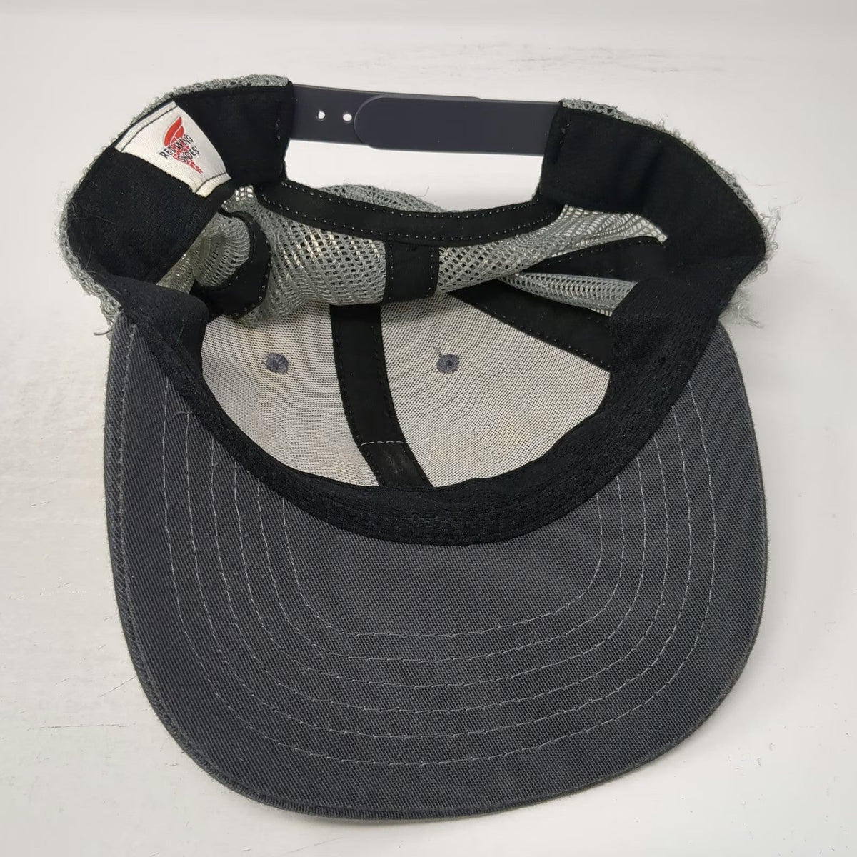 Red Wing Shoes Trucker Hat Gray One Size Mesh Back Snapback 1905 Logo Patch