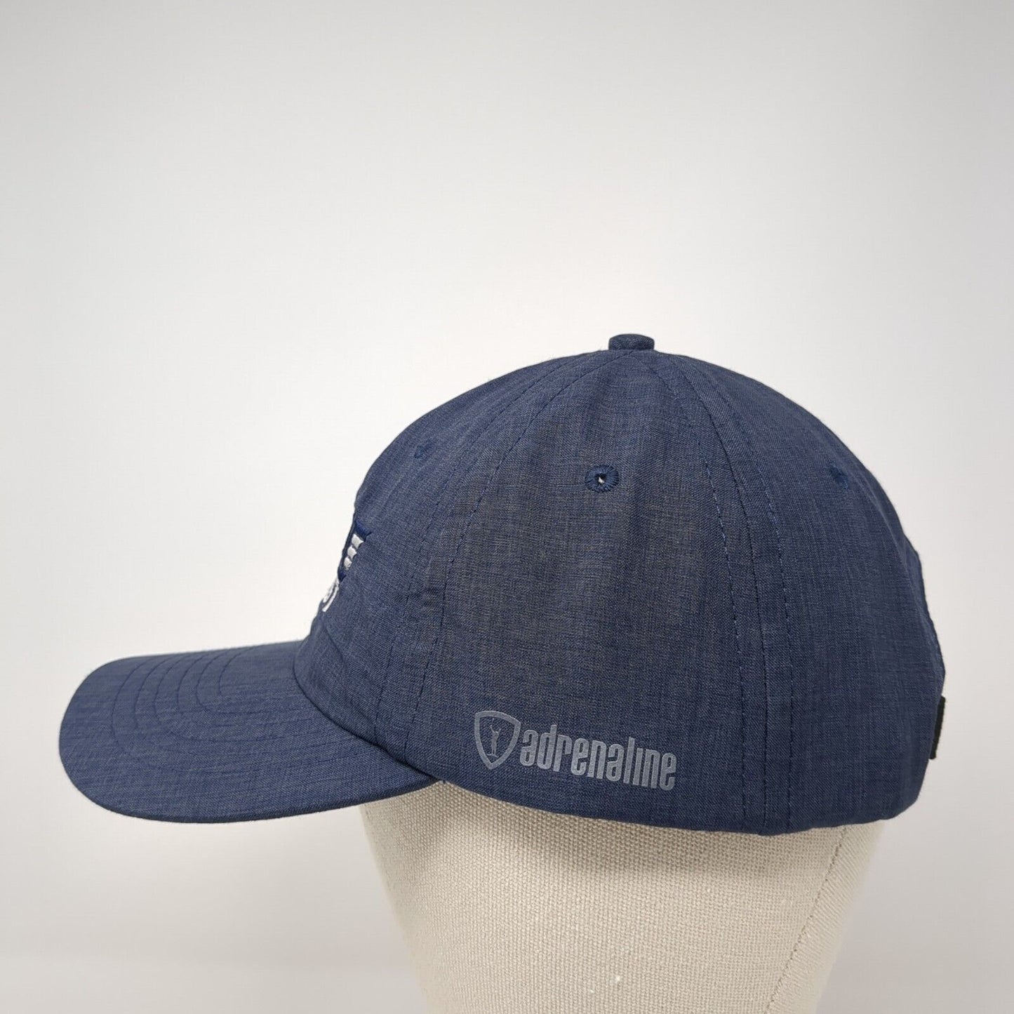 Top Gun Mid West Strapback Hat Blue One Size Adjustable Adrenaline