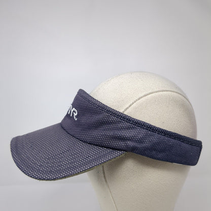 TYR Sport Slideback Sun Visor Cap Blue One Size Adjustable Embroidered Polyester