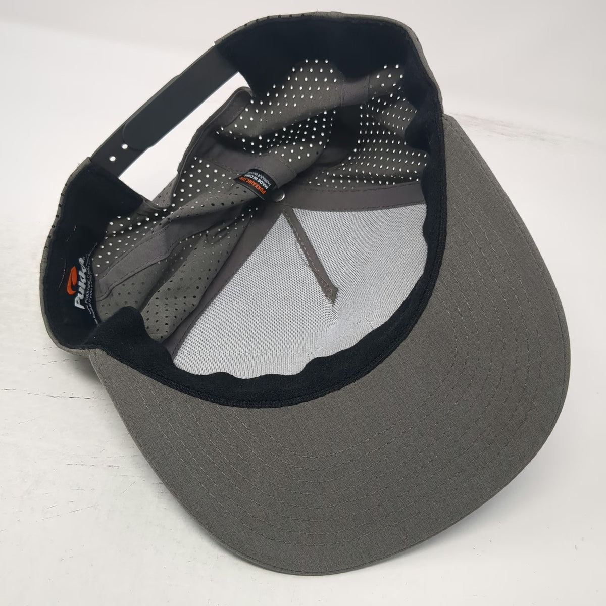 Pukka Trucker Hat Gray Black Camo Ocotillo Golf Club Snapback One Size