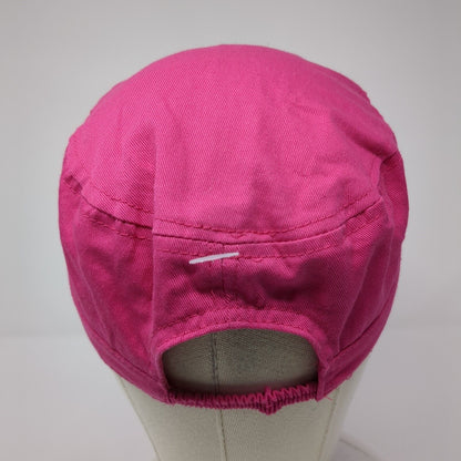 I Matter Cadet Army Cap Pink One Size Stretch Lightweight Vented Holes