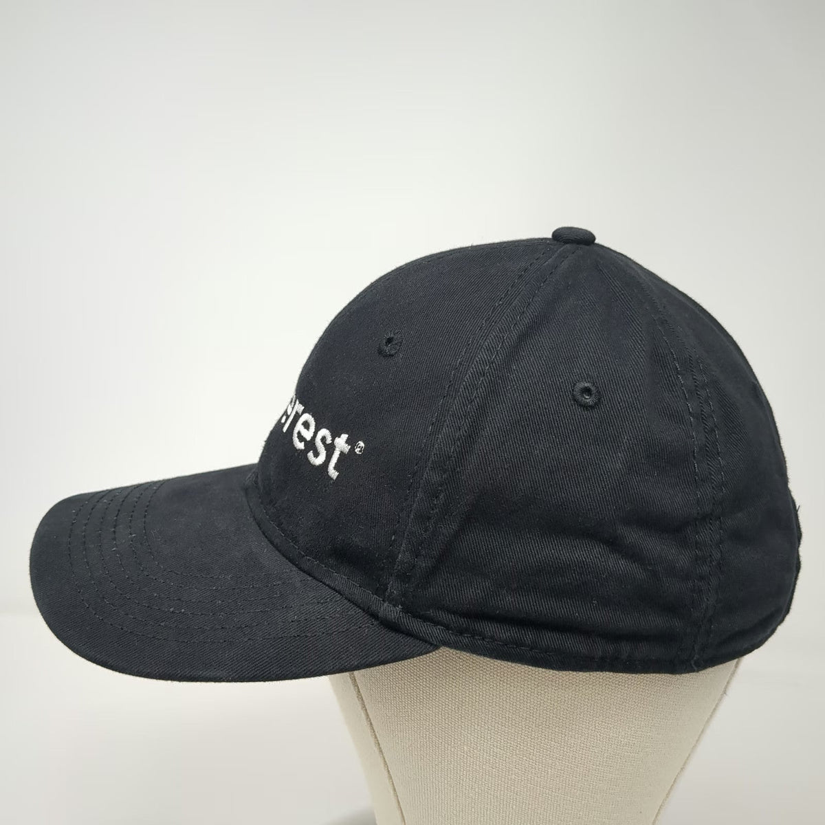 Sportsman Baseball Cap Black One Size Slideback Embroidered Everest Logo Hat
