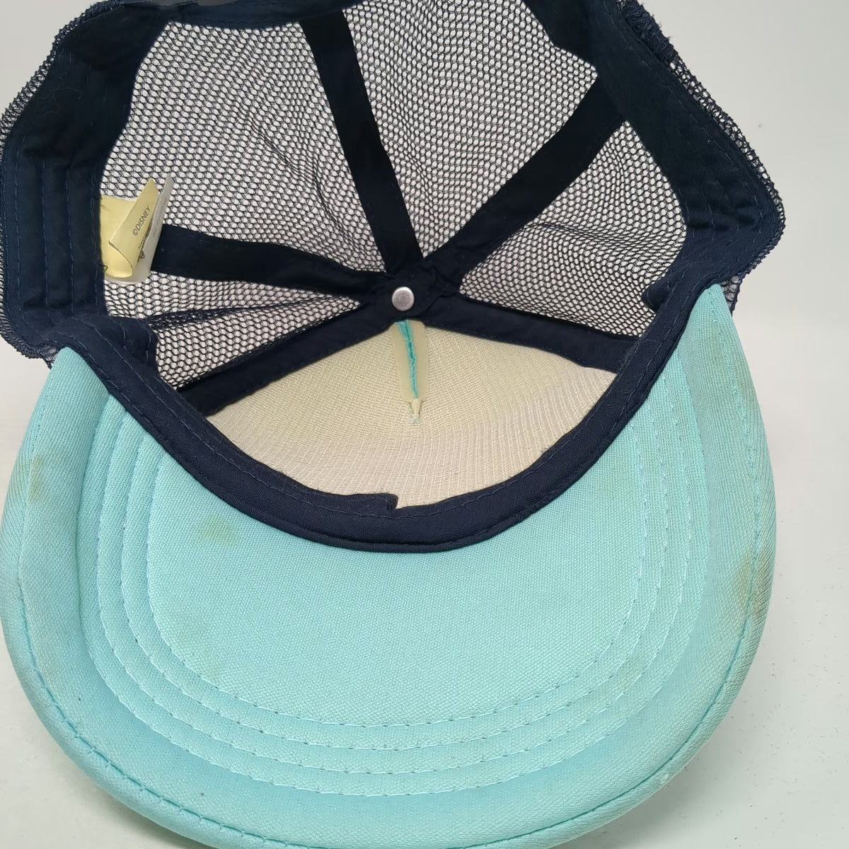 Disney Trucker Hat Blue Yellow Red One Size Stitch Catching Waves Mesh Snapback