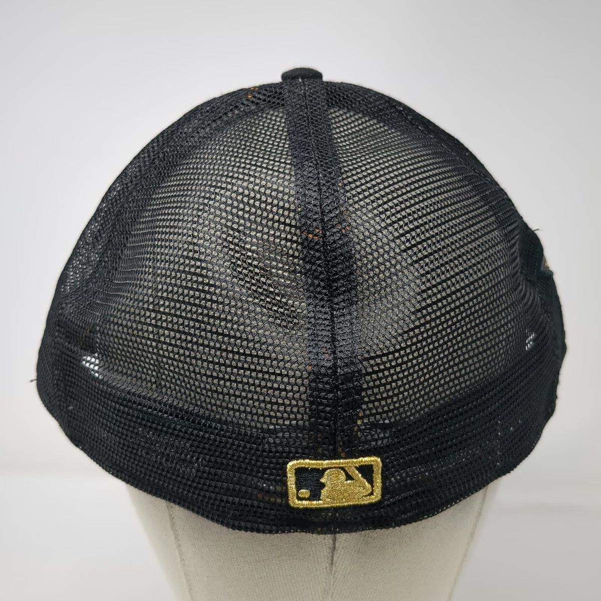 New Era Oakland Athletics MLB Trucker Hat Black Gold 7 7/8 ASG 2022 Mesh Pattern