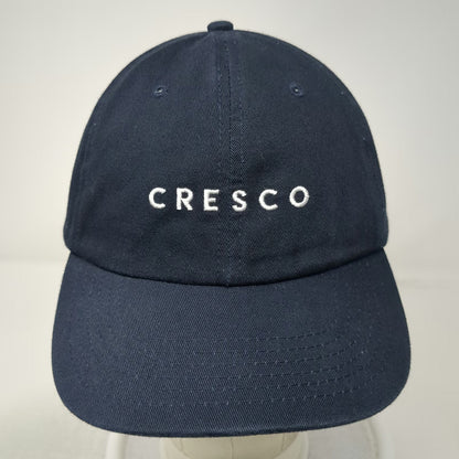 Blue Baseball Cap One Size Cresco Embroidered Logo Adjustable Slideback Hat