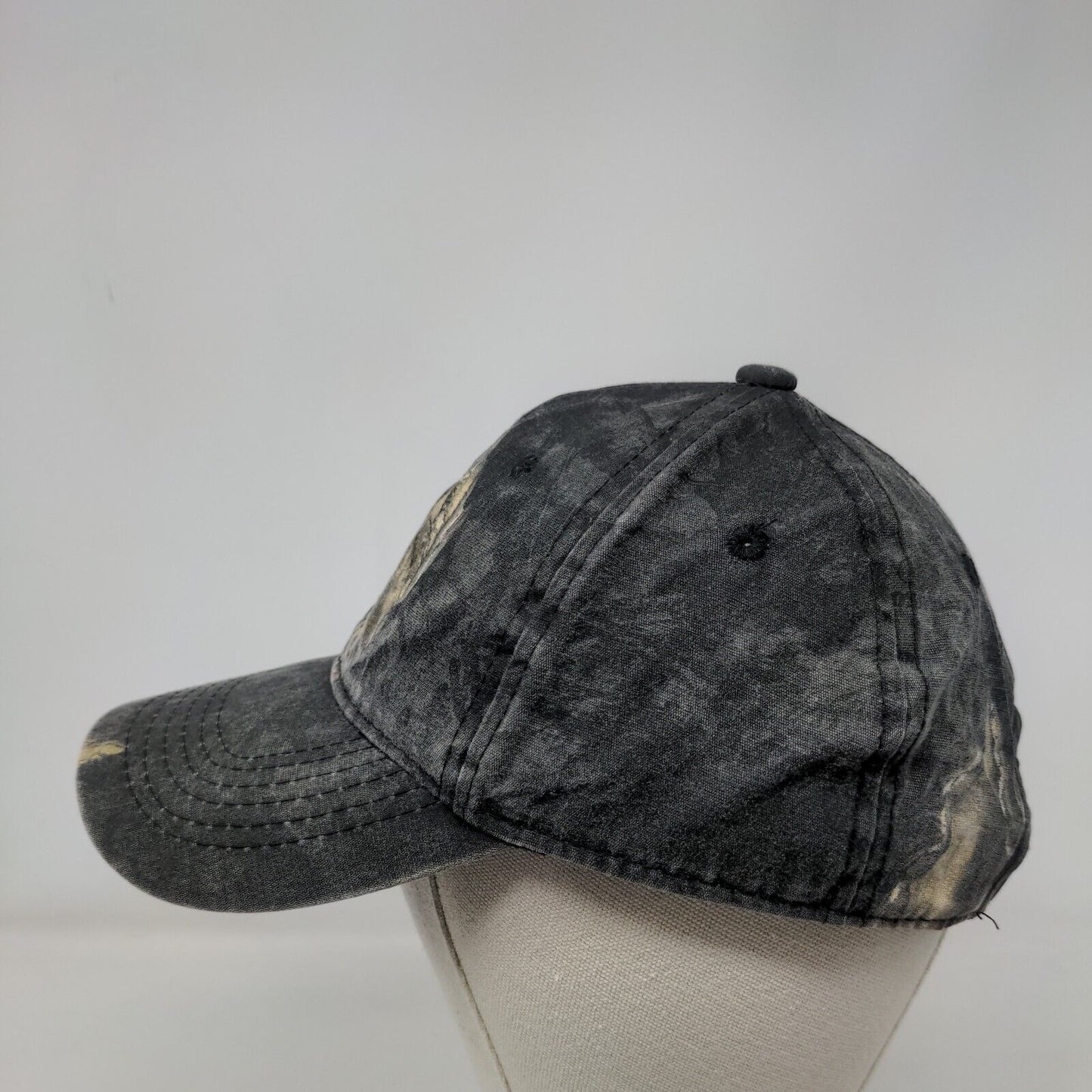 Signatures Strapback Hat Camo OSFM Adjustable 6 Panel Vent Holes
