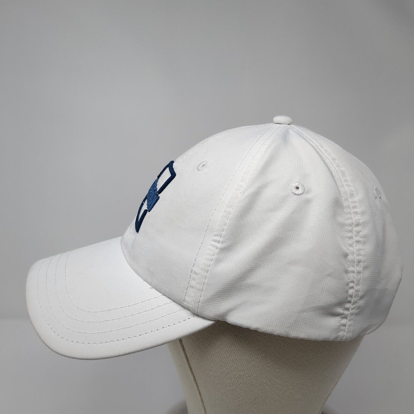 Torreon Strapback Hat White One Size Adjustable Embroidered Pukka