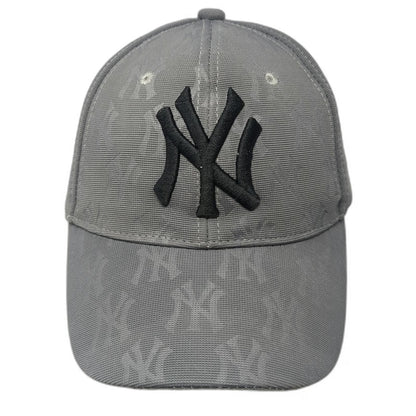New York Yankees MLB Gray Baseball Cap One Size All Over Print Slideback Hat