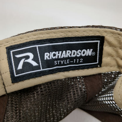 Richardson Trucker Hat Brown One Size Mesh Back Mountain Great Outdoors Hat