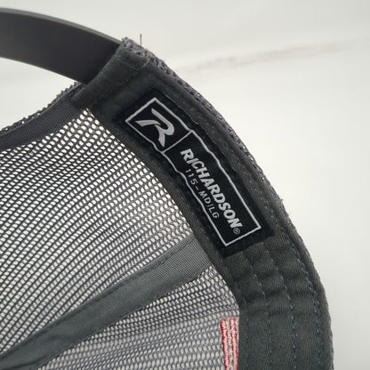 Richardson Trucker Hat Black L Ryker Strong LR Cross American Flag Mesh Snapback