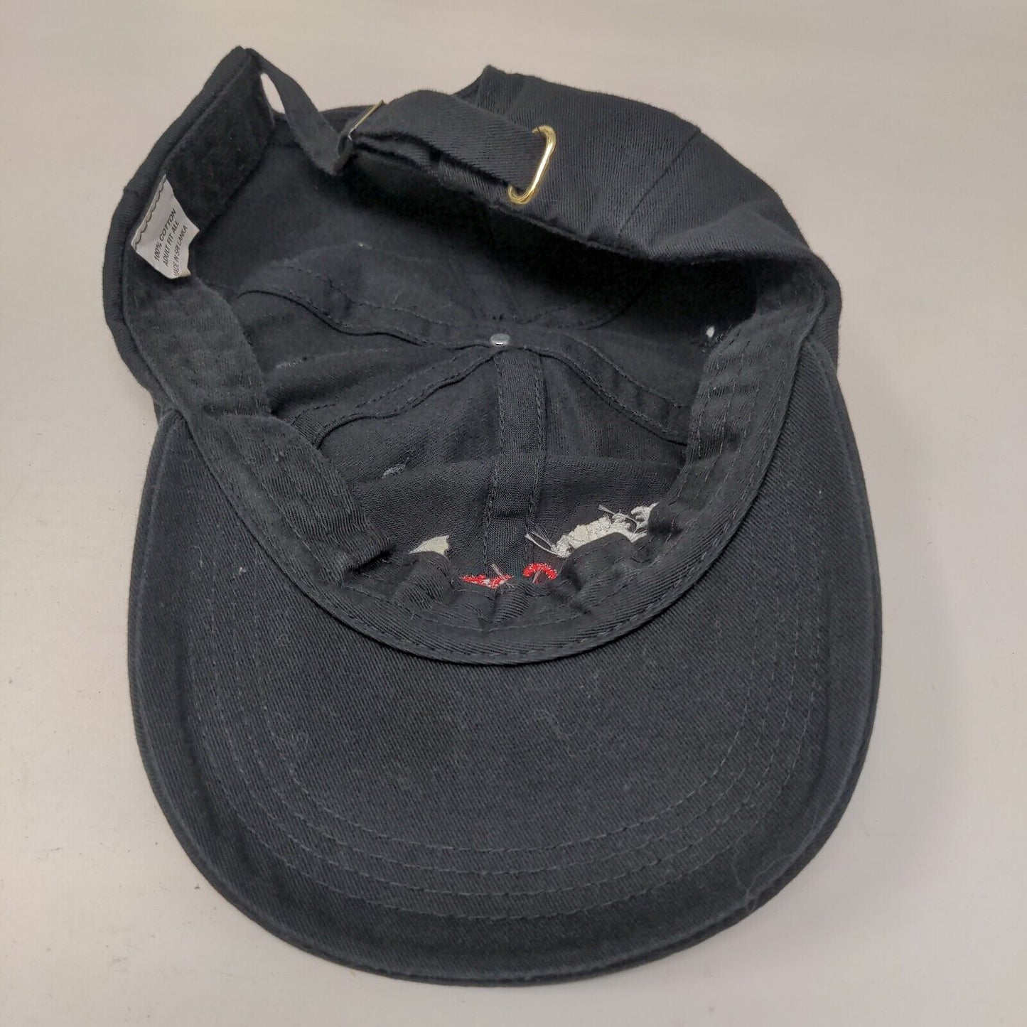 GE Supply Tech Center Adult Slideback Hat Black Fit All Adjustable Cotton