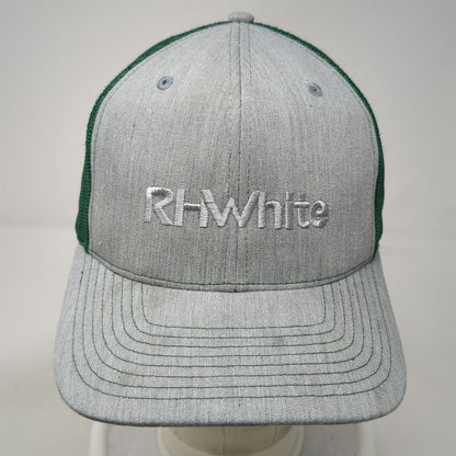 Richardson Trucker Hat Gray Green One Size RH White Construction Snapback