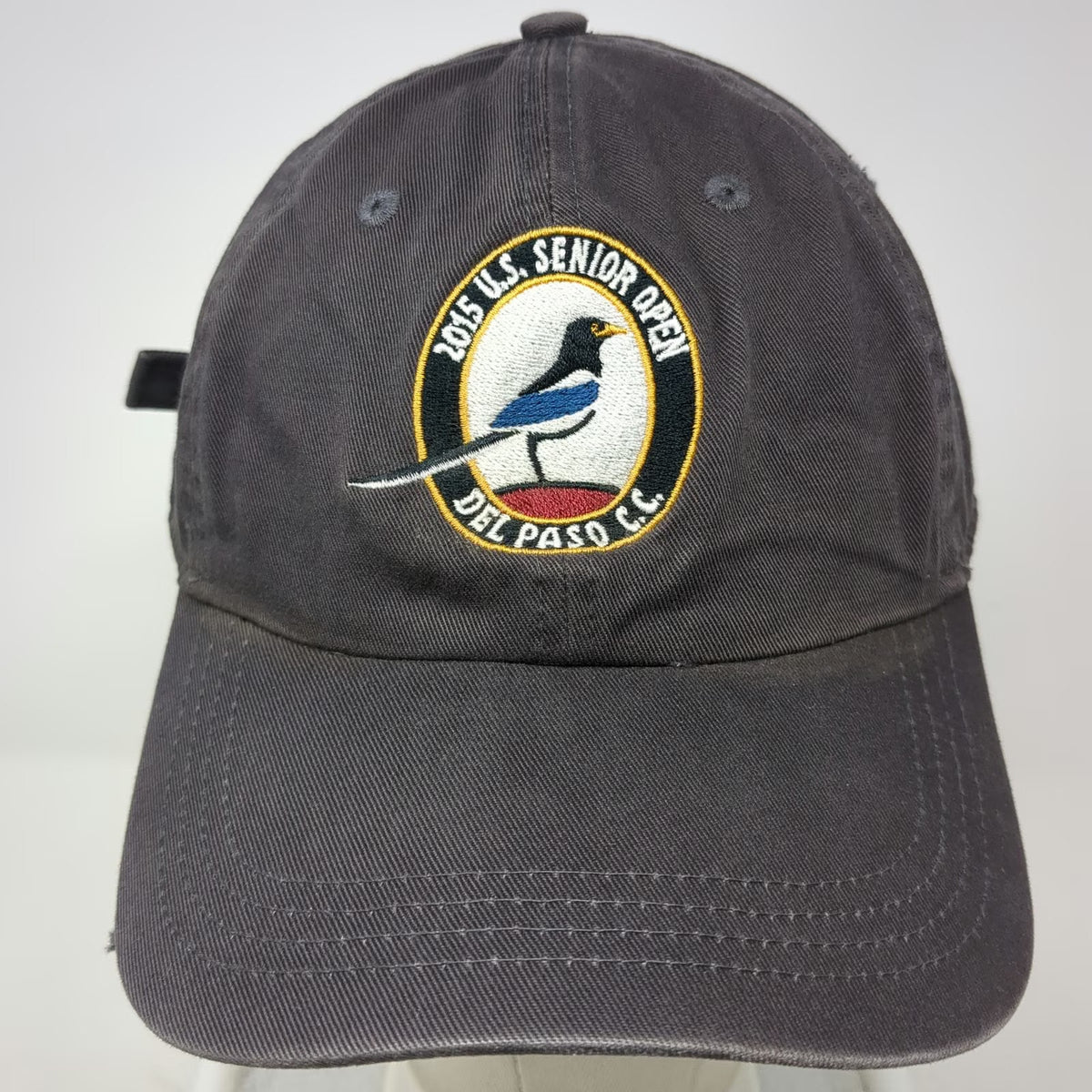 Ahead Baseball Cap Gray One Size 2015 US Senior Open Del Paso CC Golf Hat