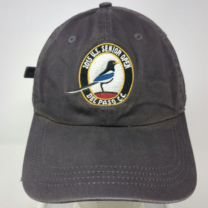 Ahead Baseball Cap Gray One Size 2015 US Senior Open Del Paso CC Golf Hat