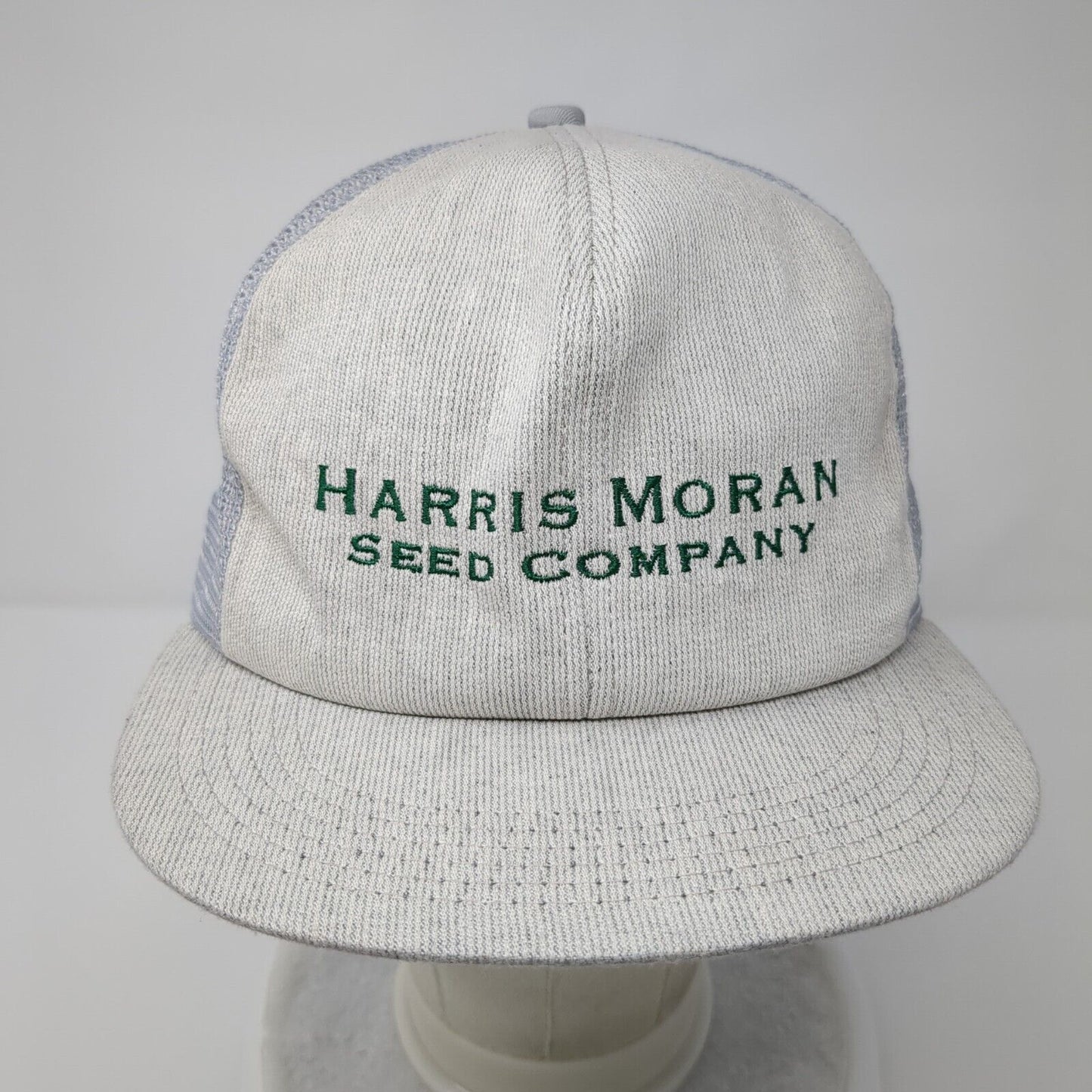 Harris Moran Seed Company Snapback Trucker Hat Gray OSFA Mesh Back