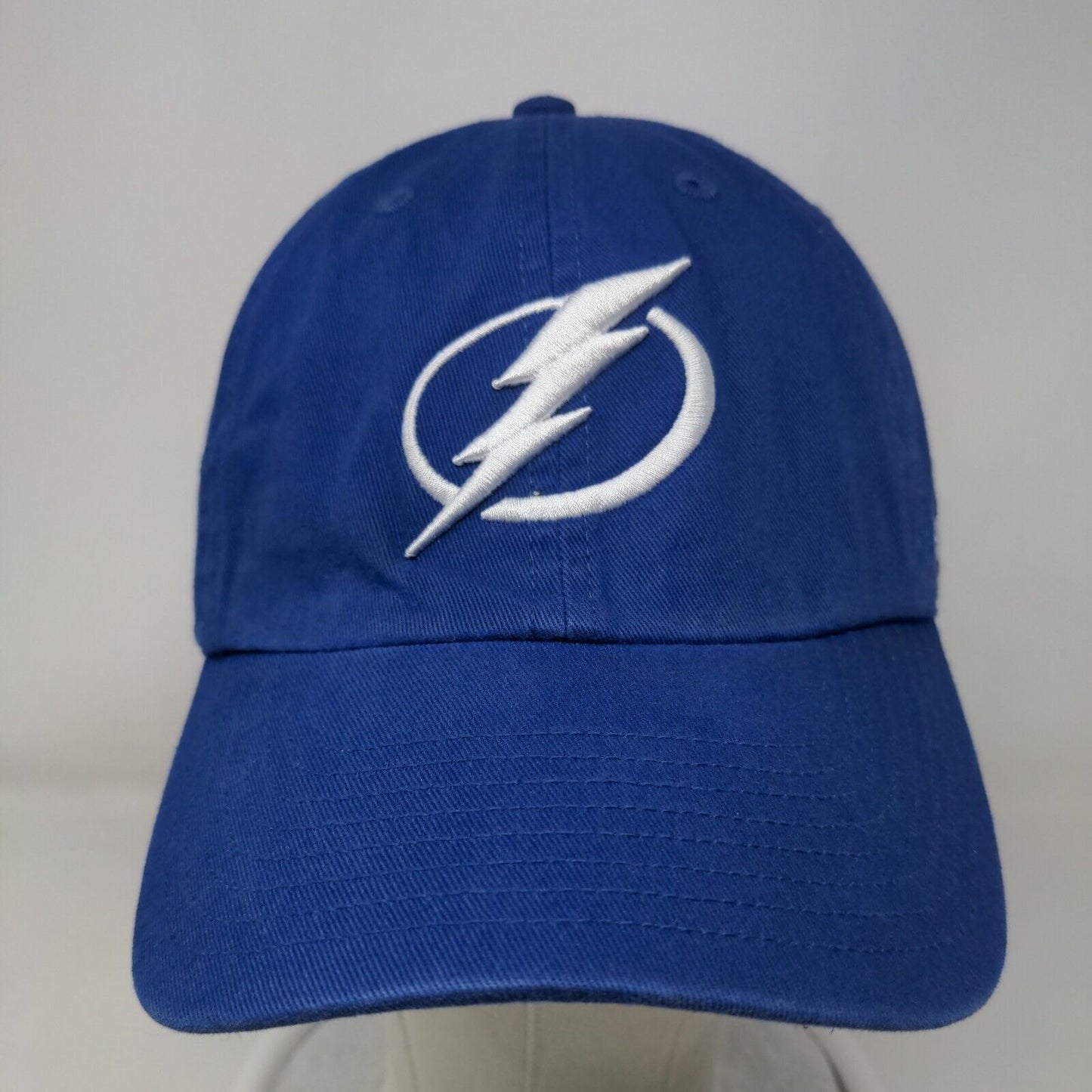 '47 Brand Men's Slideback Hat Blue OSFA Embroidered NHL Tampa Bay Lightning Logo