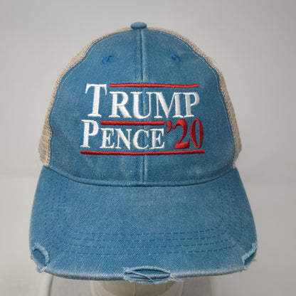 Trump Pence '20 Snapback Mesh Back Trucker Hat Blue One Size Piper Lou