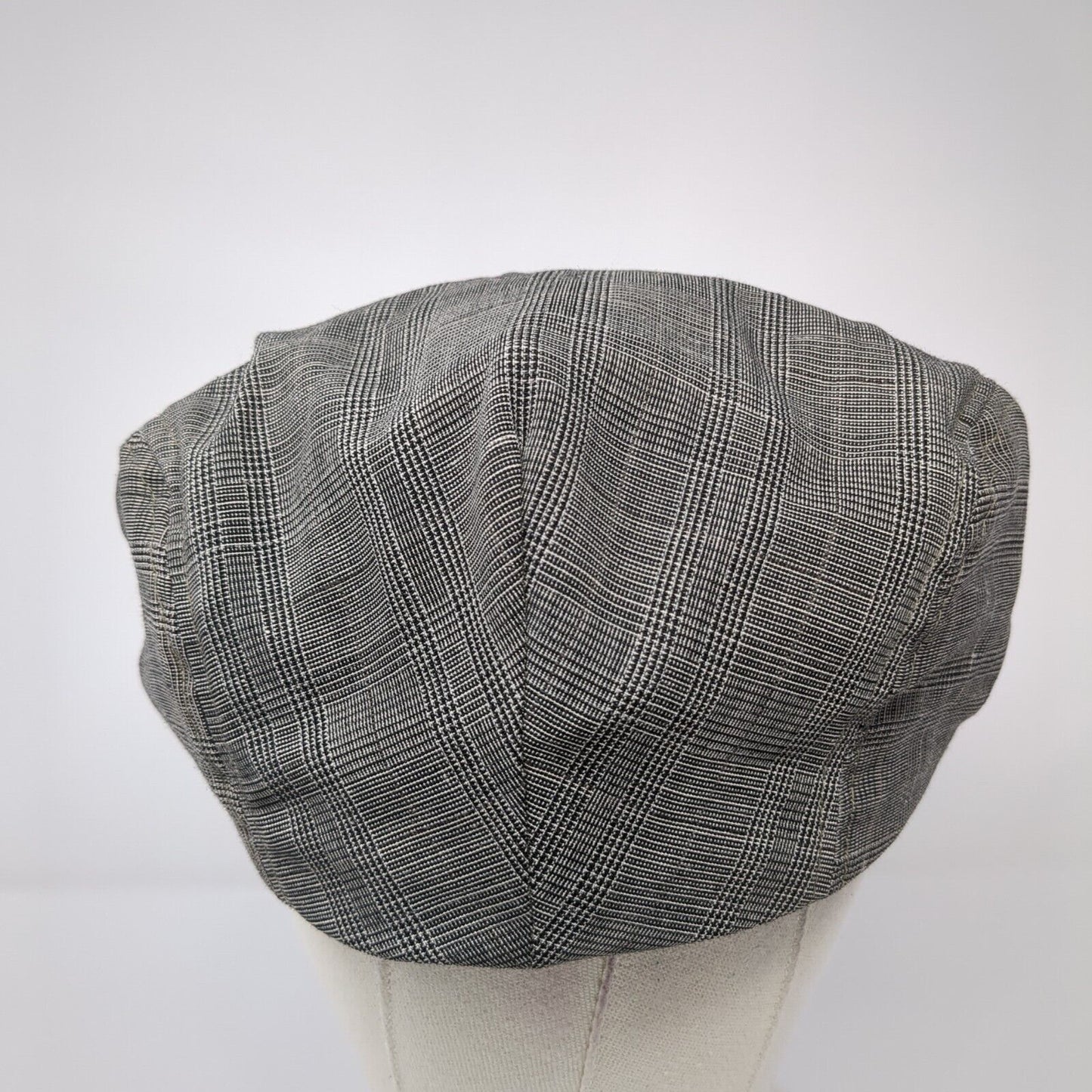 Unbranded Flat Cap Gray Large/XL Plaid Wool Blend Blank Outdoor