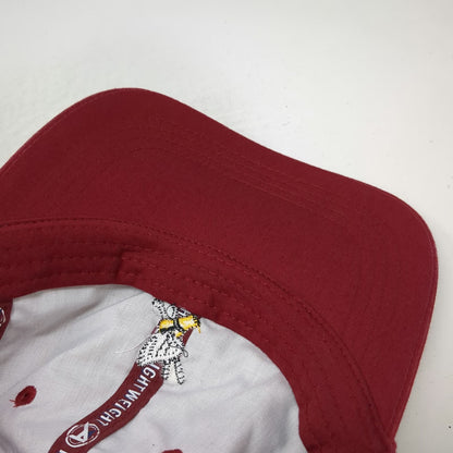 Ahead Baseball Cap Red One Size Winged Foot Golf HSBC Premier Cotton Hat