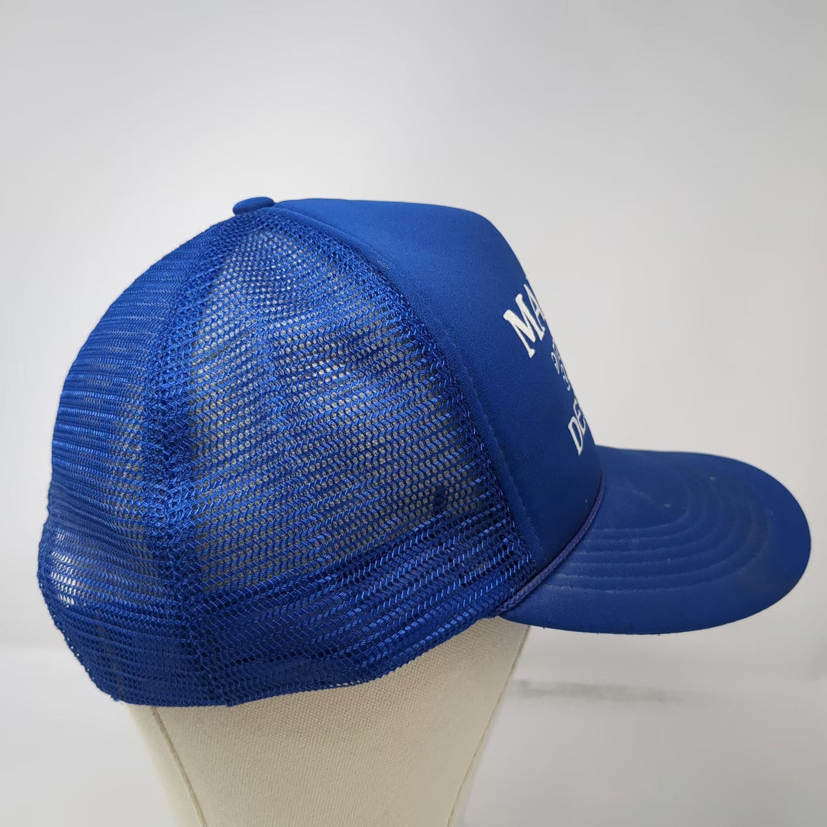 KC Maytag Blue Trucker Hat One Size Snapback Mesh Rope Dept 501 '57-'95