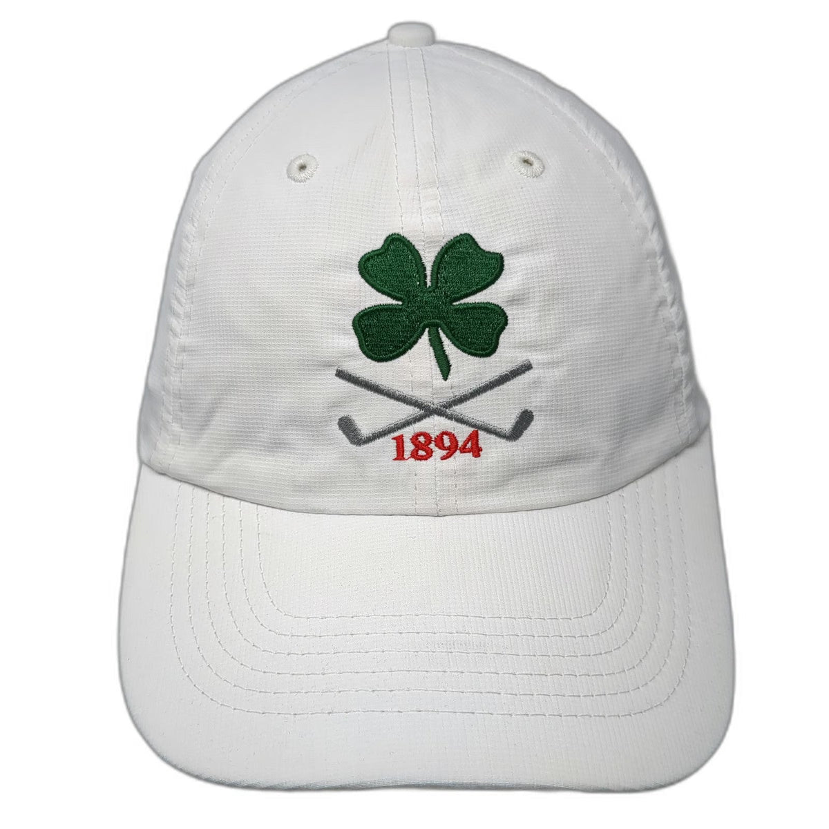 Imperial Baseball Cap White One Size Performance Golf Clover 1894 Strapback Hat