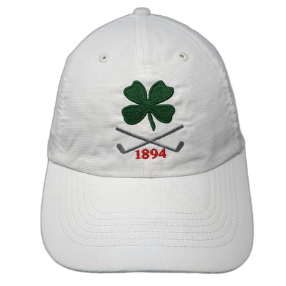 Imperial Baseball Cap White One Size Performance Golf Clover 1894 Strapback Hat