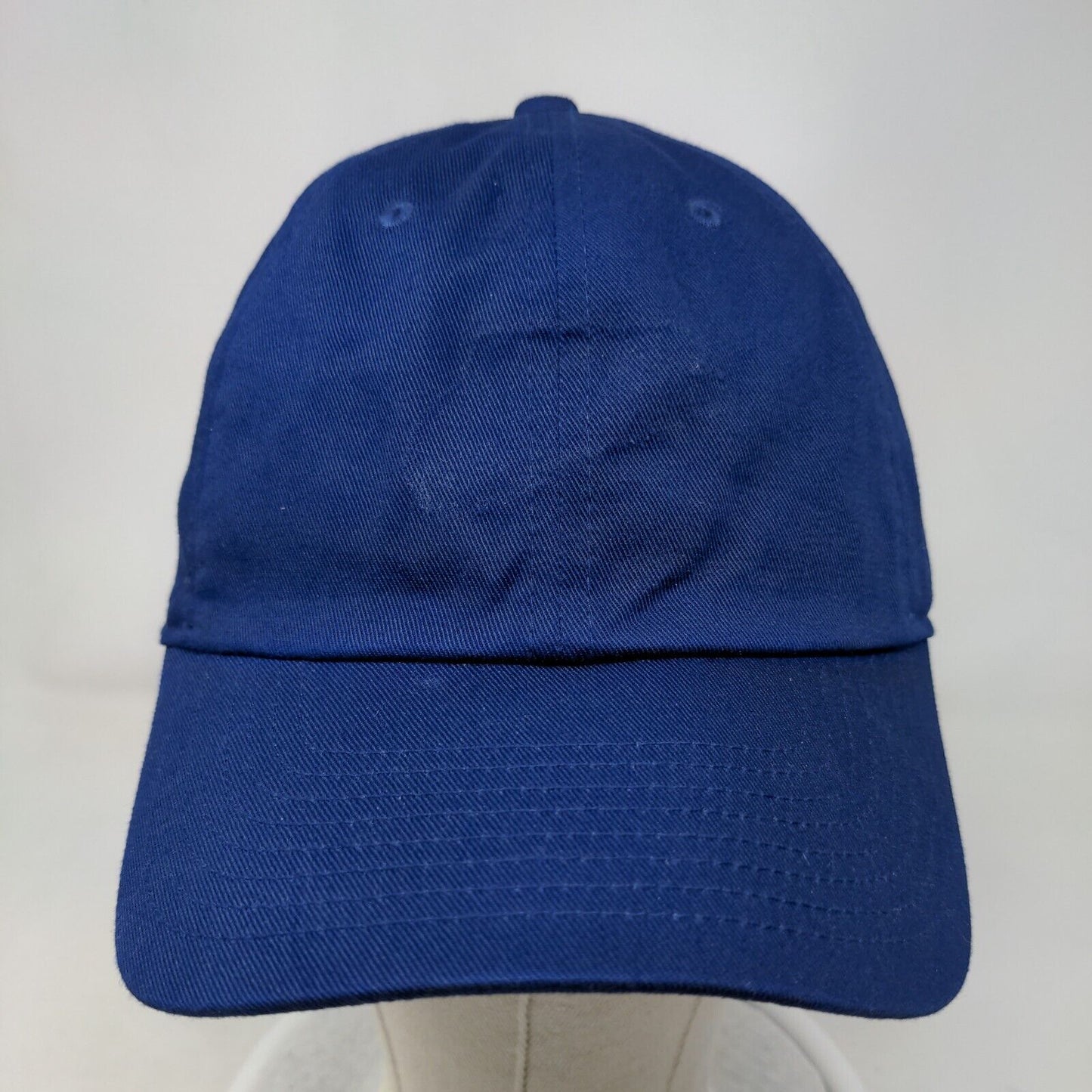 Nike Slideback Hat Blue OSFM Adjustable Vented Holes Blank 5 Panel Cotton