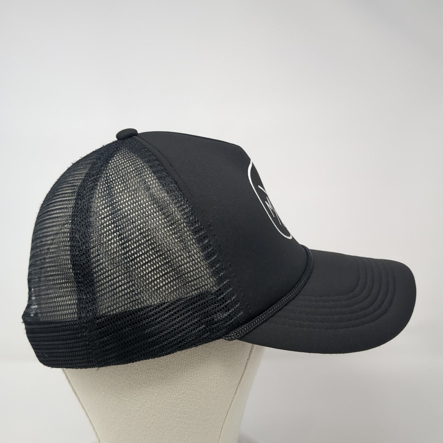 Mama Snapback Trucker Hat Black One Size Adjustable Mesh Back Tiny Trucker Co.