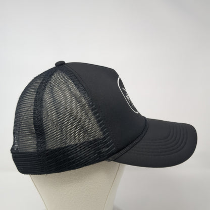 Mama Snapback Trucker Hat Black One Size Adjustable Mesh Back Tiny Trucker Co.