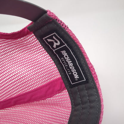 Richardson Snapback Mesh Back Trucker Hat Multi One Size Embroidered Cow