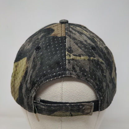 PRC Build Strapback Hat Camouflage One Size Embroidered Adjustable Vented Holes