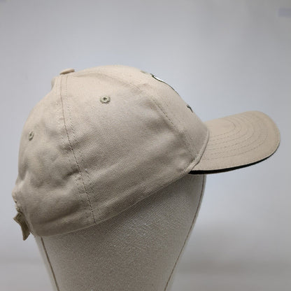 Hang Loose Hawaii Strapback Hat Tan OSFA Adjustable Embroidered 6 Panel Cotton
