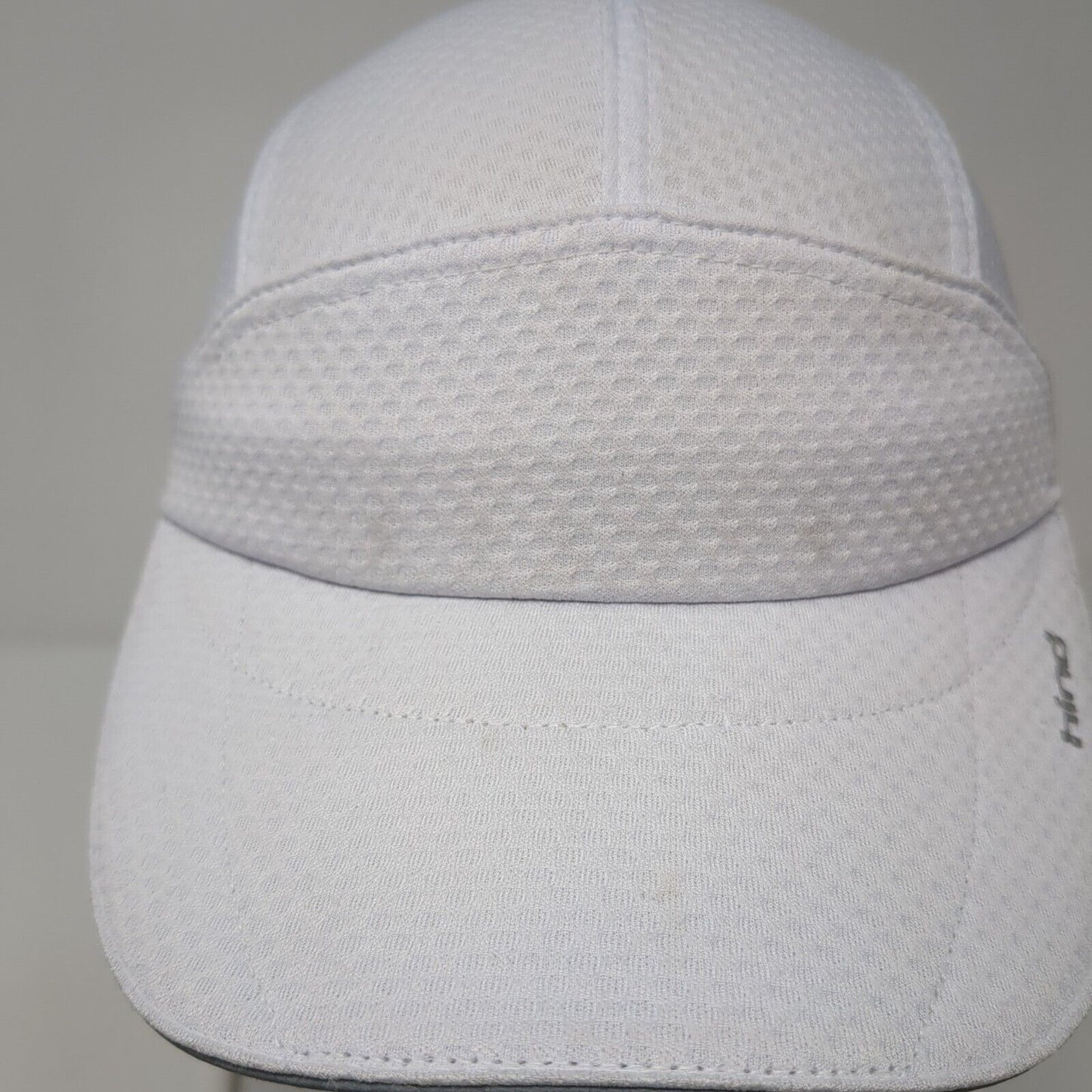 Hind Strapback 5 Panel Hat White One Size Adjustable Solid Outdoor