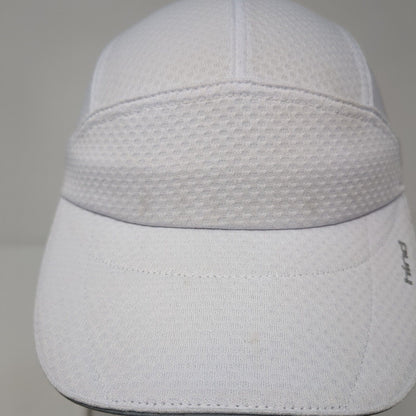 Hind Strapback 5 Panel Hat White One Size Adjustable Solid Outdoor