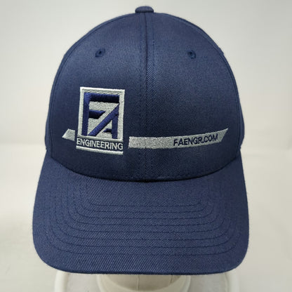 Port Authority Baseball Cap Blue XL Flexfit FA Engineering Logo Stretch Hat
