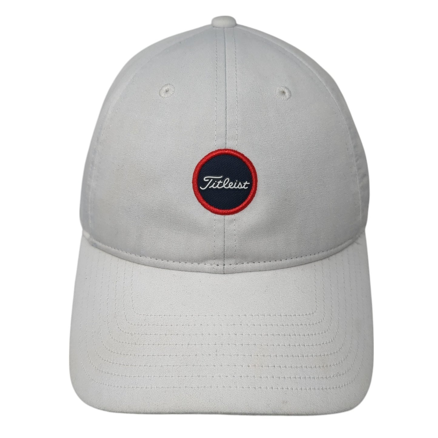 Titleist Strapback Baseball Cap White One Size Adjustable Embroidered Patriotic
