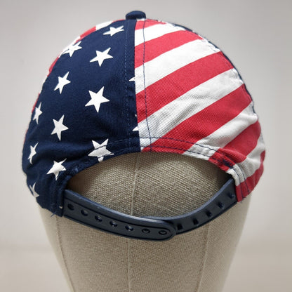 USA Flag Snapback Hat Multicolor S/M 4-7 Adjustable Place 6 Panel