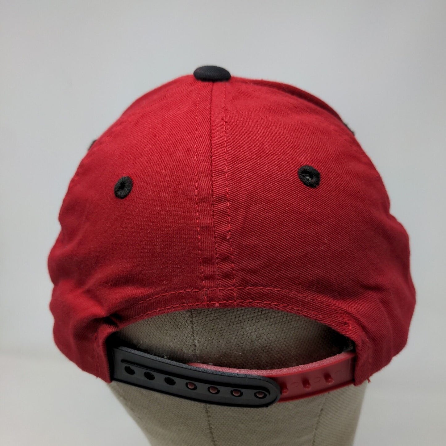 Captivating Headwear 1 Stop Men's Snapback Hat Red Ball State Cardinals Logo