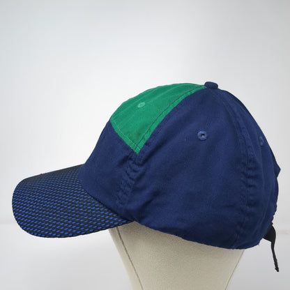 oddjob Baseball Cap Blue Green OSFM Mesh Brim Strapback Polyester Colorblock hat